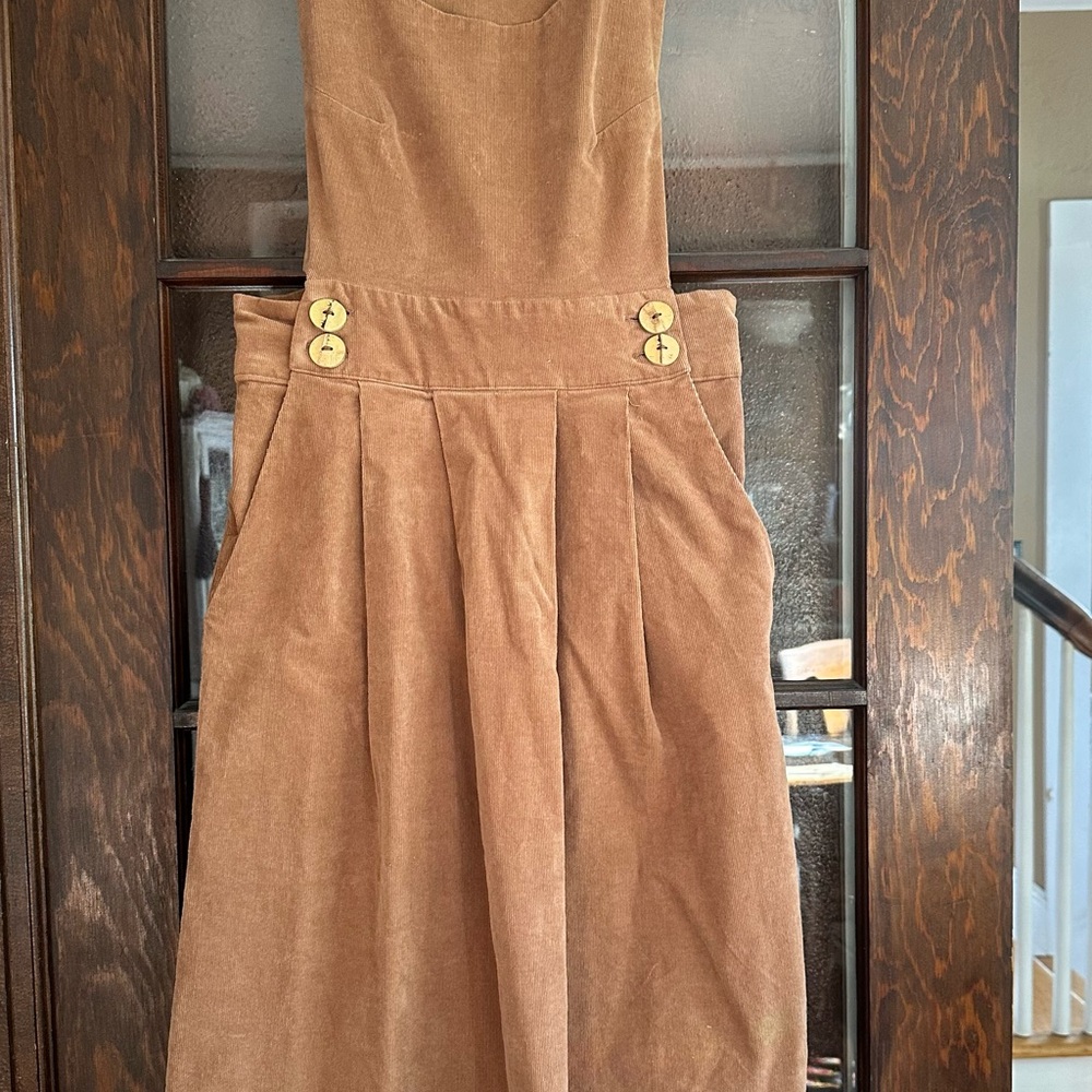 Brown Corduroy Dress